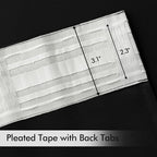 MIULEE Black Back Tab Blackout Curtains 52x92 Inch Long 2 Panels Set | Rod - Image 4