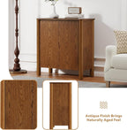 31" Mid-Century Modern Accent Cabinet, 2-Door Storage Cabinet - Image 5