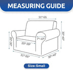 Stretch Chair Sofa Slipcover, Single Couch Cover, Khaki | 1-Piece Washable Sofa - Image 5