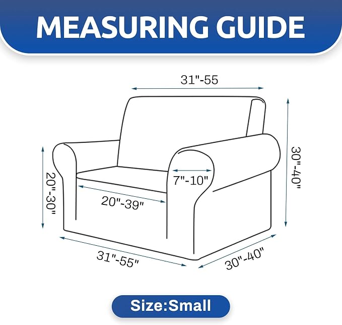 Stretch Chair Sofa Slipcover, Single Couch Cover, Hunter | 1-Piece Washable - Image 5