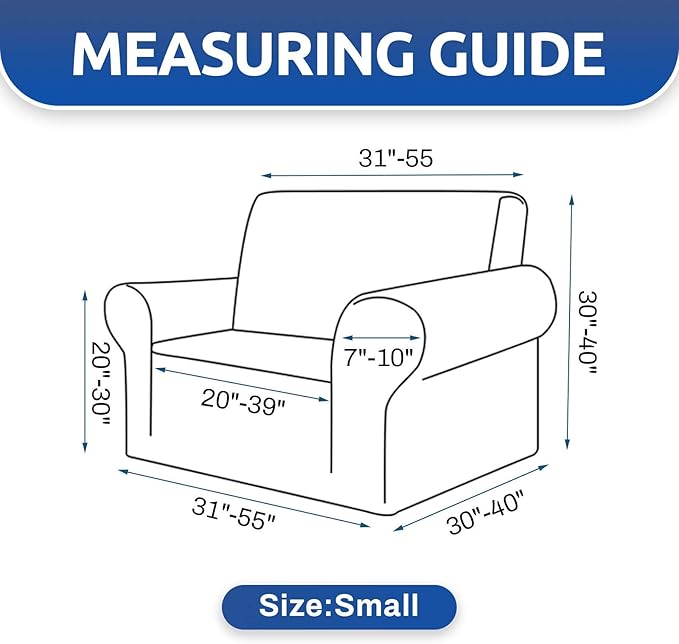 Stretch Chair Sofa Slipcover, Single Couch Cover, Pet Friendly Furniture - Image 6