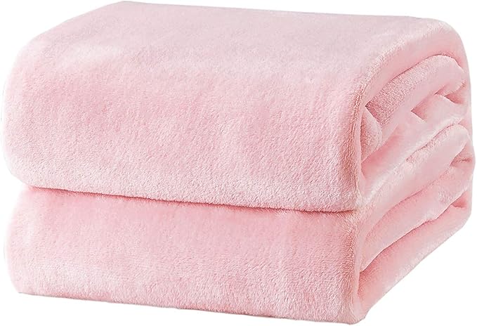 Bedsure GentleSoft Fleece Blankets King Size Pink by Unknown