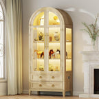 Vlsrka 71" Arched Curio Cabinet - Image 9