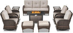 Belord Expansive 10 Pieces Outdoor Patio Furniture Set - Image 3