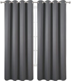 Blackout Curtains 66 x 95 inch/Frost Grey Curtains Set of 2 Panels/Thermal - Image 2