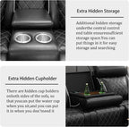 Power Recliner Sofa Set with LED, Breathable Leather Recliner Couch Loveseat - Image 5