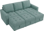 HONBAY Modular Sectional Couch Sleeper Sofa Bed - Image 6