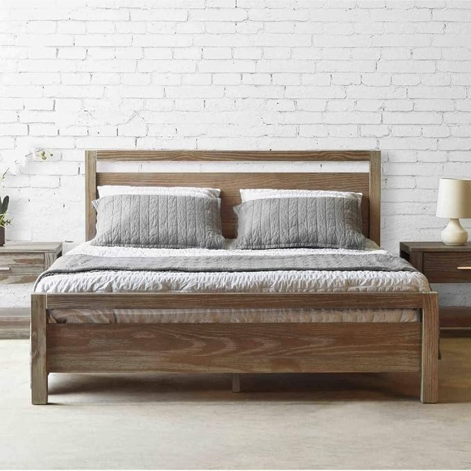 Grain Wood Furniture Loft Queen Size Solid Wood Bed - Image 2