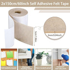 Shappy 2 Packs 120 x 2 x 0.04 Inch Felt Strips - Image 2