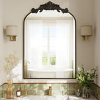 VooBang Vintage Arched Bathroom Mirror, 24x36 Inch Retro Wall Mounted Vanity - Image 6