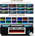 70" TV Stand for Living Room, Modern Entertainment Center & Media Console - Image 2