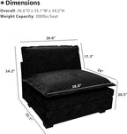 mestyl Modular Couch Single Seat, DIY U Shaped Couch & L Shaped Modular Sectiona - Image 2