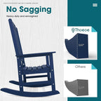 THOEOE Oversized Rocking Chair, Outdoor Rocking Chair - Image 6