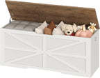 CHOEZON Storage Chest, 47.2" Wooden Storage Trunk, Modern Storage Bench - Image 9