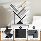 3 Tier Small Tree Bookshelf Black Floating Book Shelves - Image 5