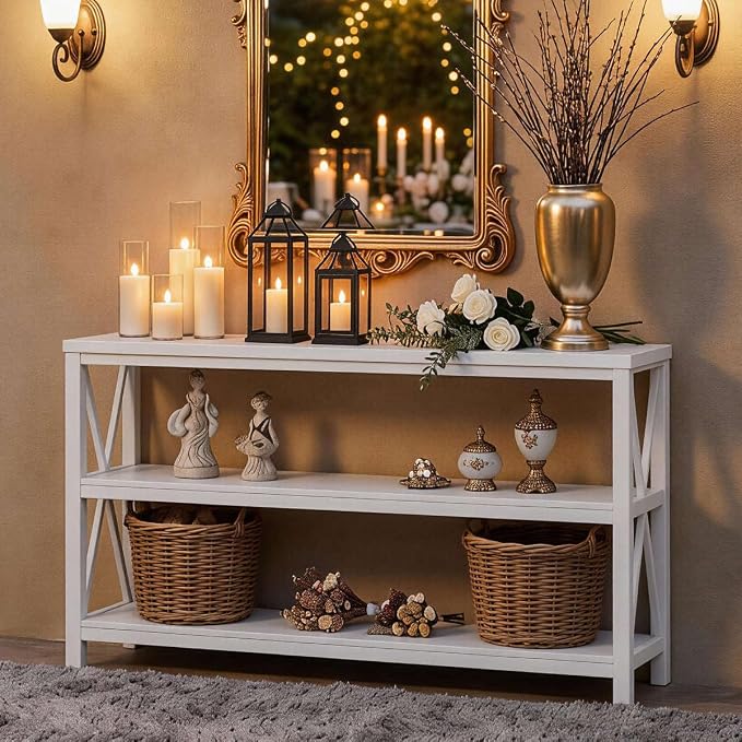 FATORRI Console Table for Entryway, Long Sofa Table - Image 7