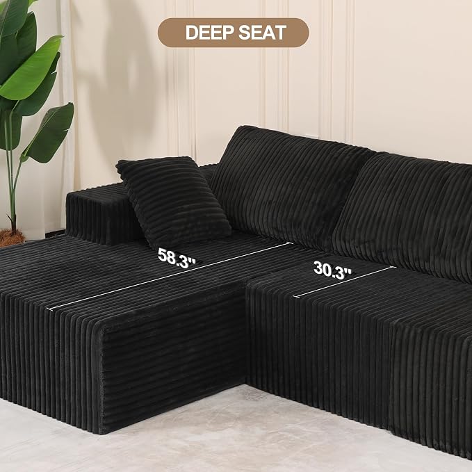 L Shaped Modular Boneless Sectional Couches - Image 4