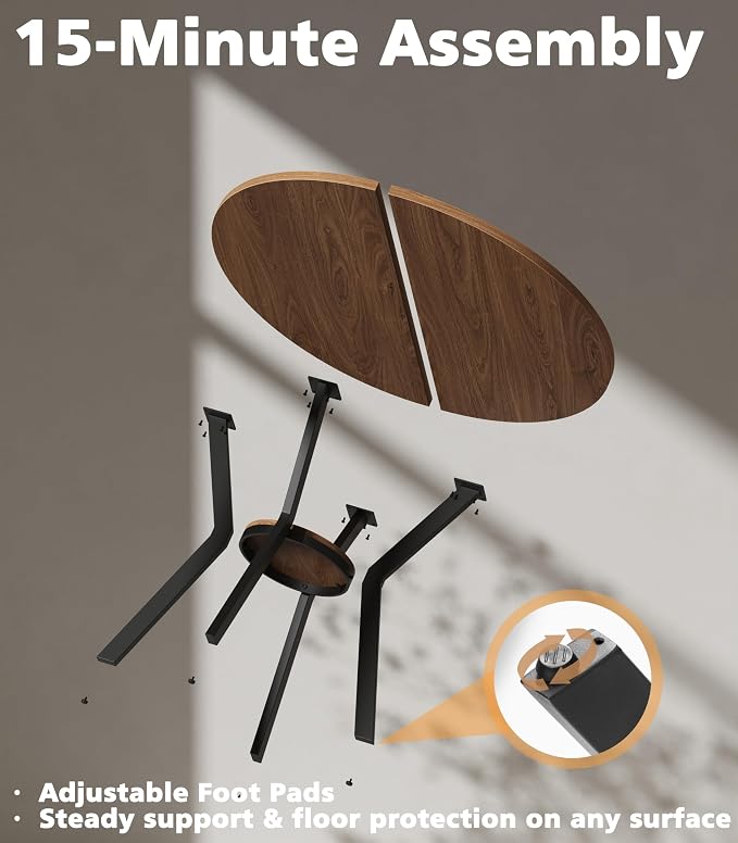 MECHYIN 31.5" Round Dining Table - Image 3