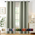 MIULEE Blackout Curtains for Bedroom 2 Panels 34 x 72 Inch Long Sage Green | by MIULEE