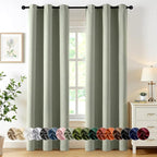 MIULEE Blackout Curtains for Bedroom 2 Panels 40 x 86 Inch Long Sage Green | by MIULEE
