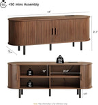 ONBRILL 63" TV Stand with Power Outlet - Image 2