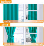 Blackout Curtains for Bedroom, 52 x 96 Inches Long, Peacock Teal | Thermal - Image 4