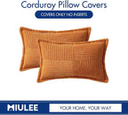 MIULEE Fall Burnt Decorative Lumbar Throw Pillow Covers 12x20 Inch | 2 Pack - Image 6