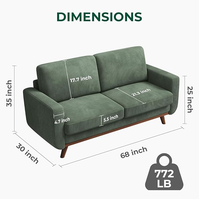 Vesgantti 68" Loveseat Sofa - Image 2