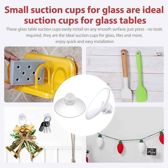 20-Pack Transparent Anti-Collision Suction Cups, 30mm/0.7" Mark-Free Design - Image 6