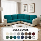 Arfntevss Sectional Couch Covers L Shape Couch Cushion Covers Slipcovers Fitted - Image 7