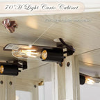 Anwick Corner Display Curio Cabinets - Image 5