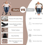 MBOOYOME Lazy Chair, Modern Soft Reading Chair Accent Contemporary Sofa Chair - Image 8