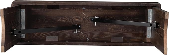 Flash Furniture HERCULES 40" x 12" Folding Farm Bench, Solid Pine Entryway - Image 9