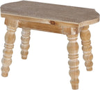 dwellington Wooden Bathroom Wood Foot Stool - Image 4
