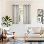 YoungsTex Linen Semi Sheer Curtains 54 Inches Length - Image 2