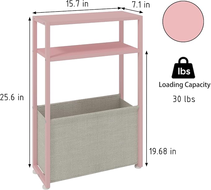 Leomonio Narrow Side Table, Slim End Tables - Image 2