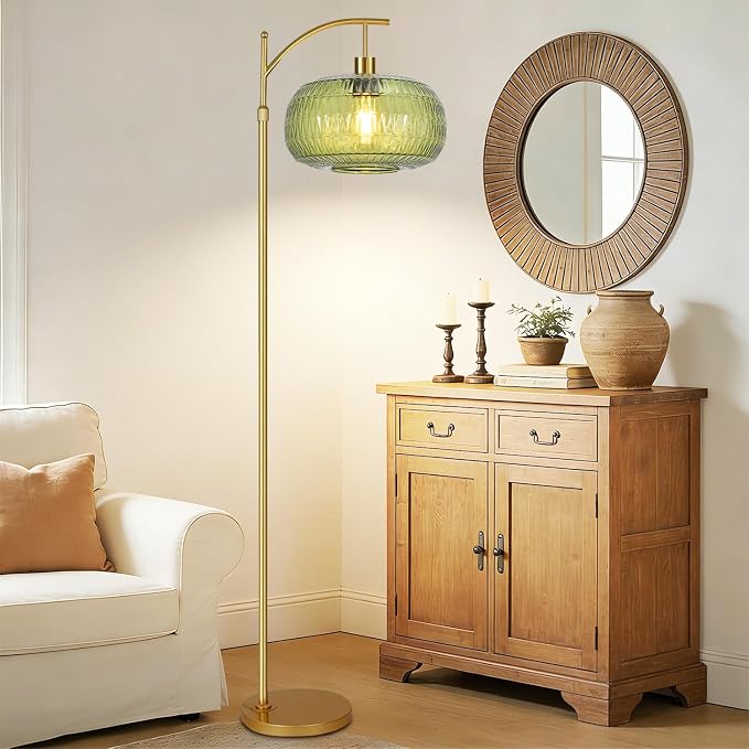QIYIZM Glass Floor Lamp for Living Room - Image 3