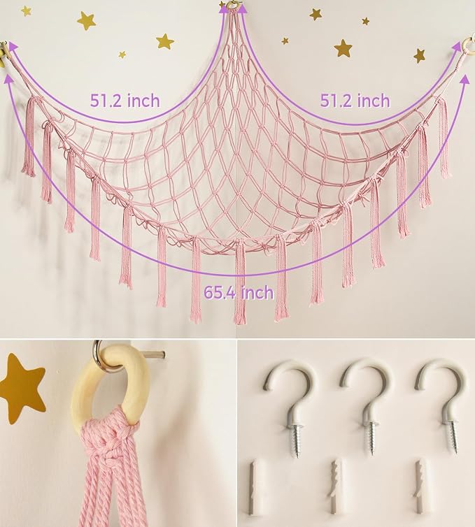 mirolam Stuffed Animal Storage Hammock Net - Image 4