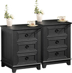 Joaxswe Farmhouse Night Stand Set of 2, Dresser by Joaxswe