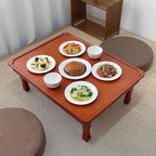 Folding Table, Korean Tatami Dining Table/Tea Room Table/Kang Table/Low Wooden - Image 5
