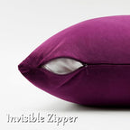 GIGIZAZA Velvet Pillow Covers 18x18 Decorative Pillows Pack of 2 Purple | Throw - Image 4