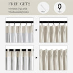 Pinch Pleated Linen Curtains 100% Blackout 63 Inches Long - Image 5