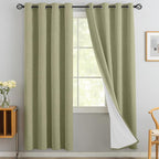 Yakamok Sage Linen Textured Curtains 72 Inches Long by Yakamok
