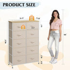 WLIVE Tall Dressers for Bedroom - Image 3