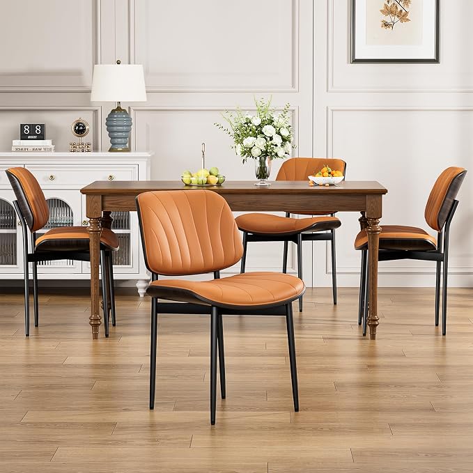 YaFiti Dining Chairs Set of 2, Mid Century Modern Dining Room and Kitchen Chairs - Image 3