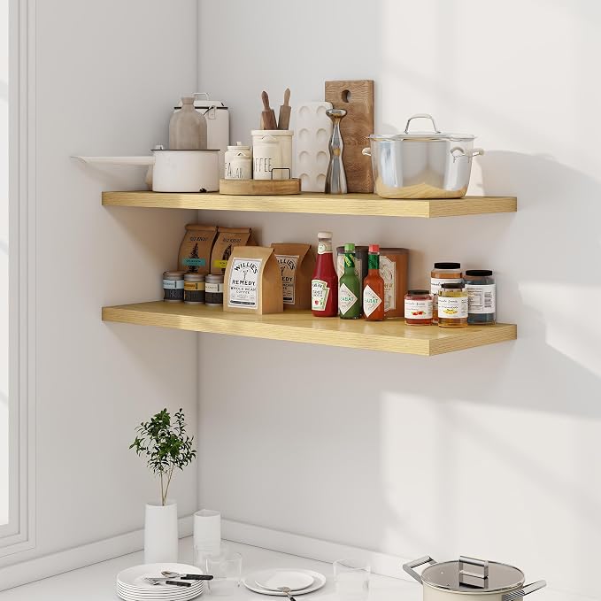 Dreamland 40" Floating Shelves for Wall, Wall-Mounted Shelves for Bedroom - Image 6