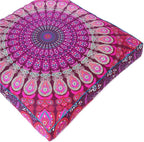 Mandala Floor Pillow Cover Meditation Cushion Seating Throw Hippie Round - Image 4