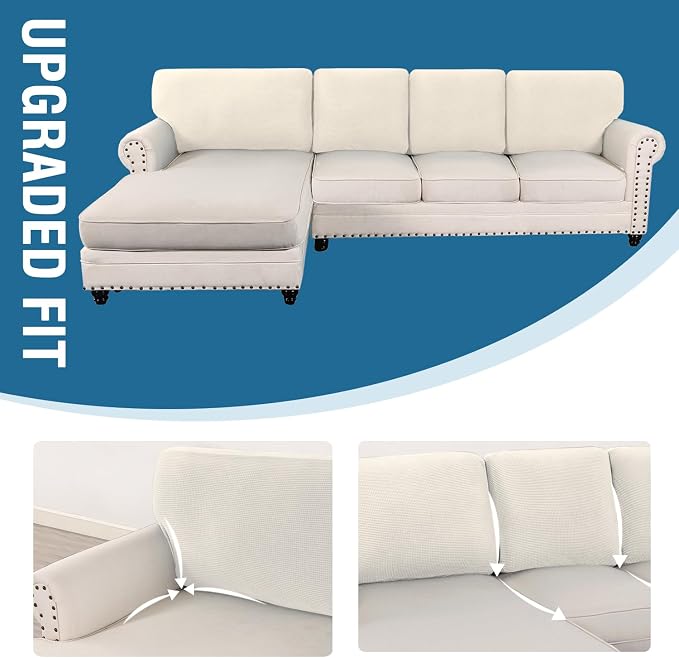 H.VERSAILTEX Backrest Cushion Covers Sectional Couch Back Cushion Covers - Image 7
