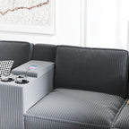 Ball & Cast 105.5" L-Shaped Sectional Sofa Bed - Image 4