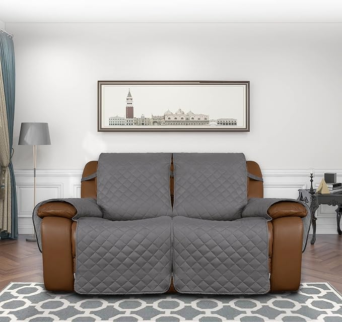 Easy-Going Oversized Loveseat Recliner Cover, Reversible Couch Cover - Image 2